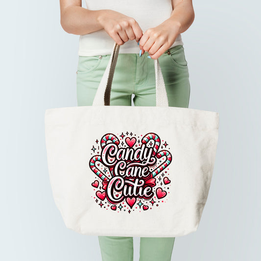 Candy Cane Cutie Tote Bag