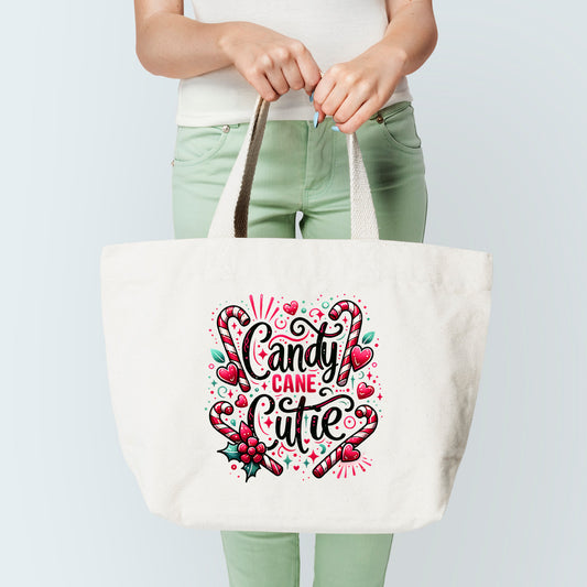 Candy Cane Cutie Tote Bag