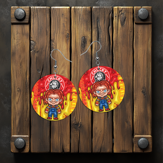 Chucky Coffee Earrings – Lightweight Hypoallergenic Earrings