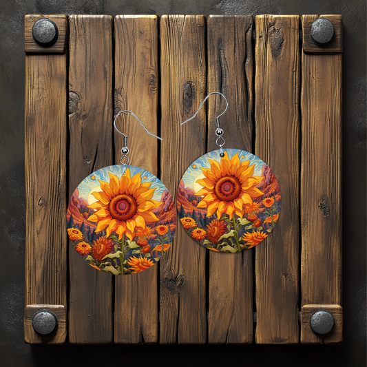 Sunflower Earrings – Lightweight Hypoallergenic Earrings