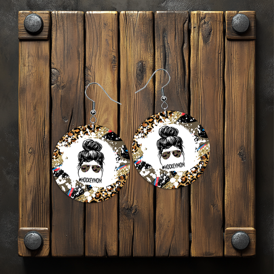Hockey Mom Earrings – Lightweight Hypoallergenic Earrings