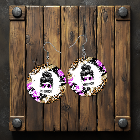 Cheer Mom Earrings – Lightweight Hypoallergenic Earrings