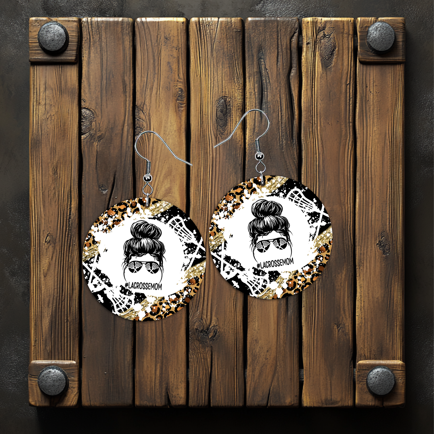 Lacross Mom Earrings – Lightweight Hypoallergenic Earrings