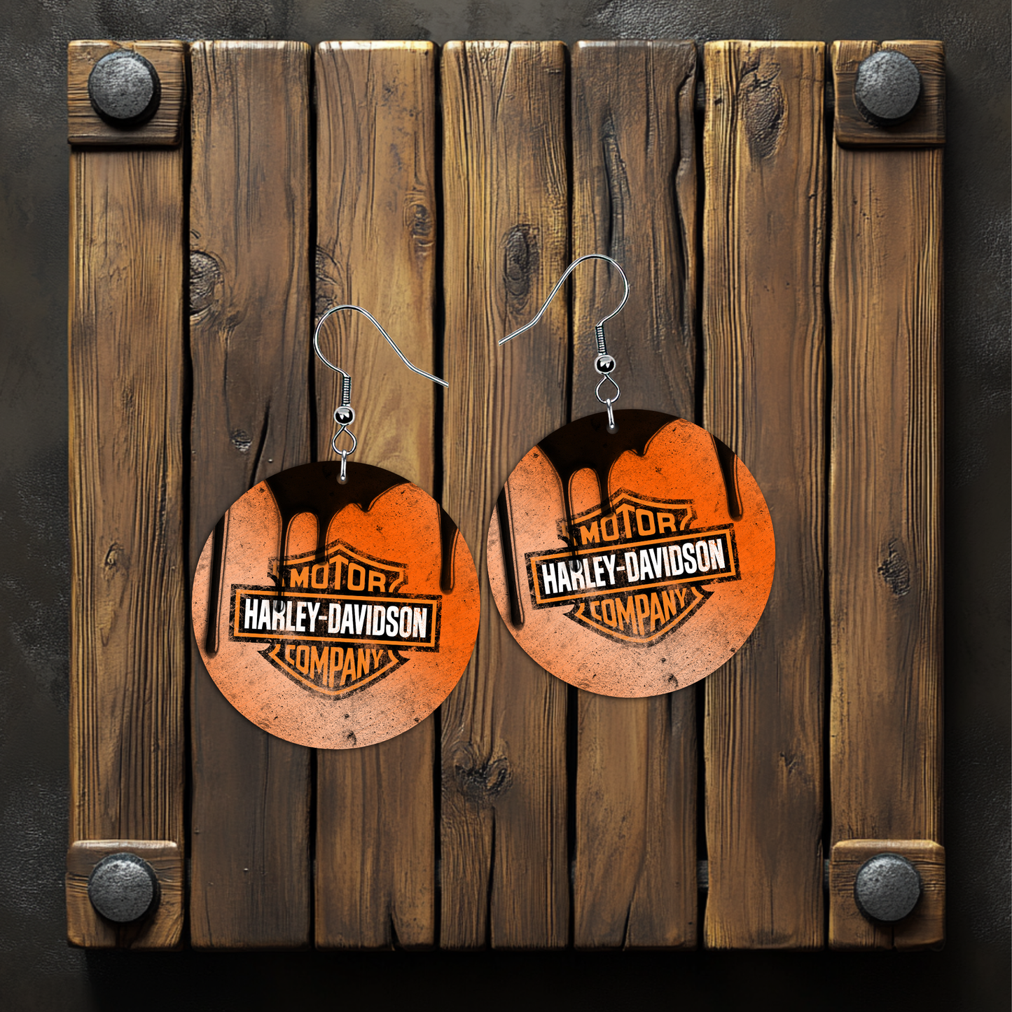 Harley Davidson Earrings – Lightweight Hypoallergenic Earrings