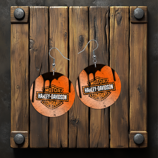 Harley Davidson Earrings – Lightweight Hypoallergenic Earrings
