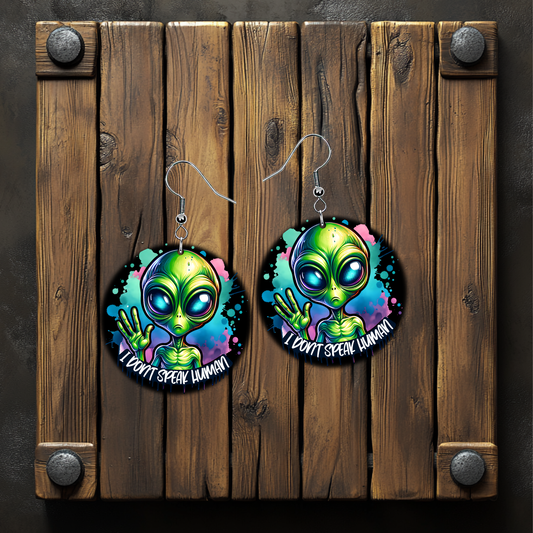 Alien Earrings – Lightweight Hypoallergenic Earrings