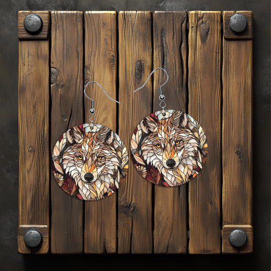 Wolf Earrings – Lightweight Hypoallergenic Earrings