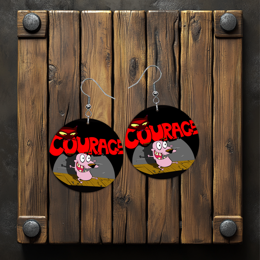 Cowardly Dog Earrings – Lightweight Hypoallergenic Earrings