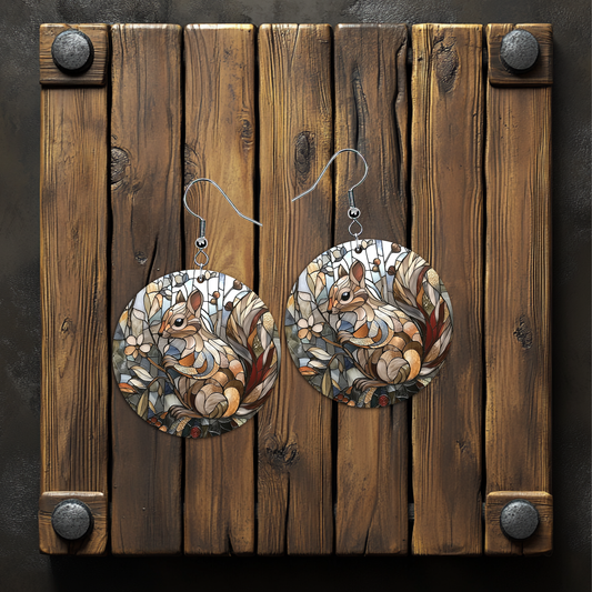 Squirrel Earrings – Lightweight Hypoallergenic Earrings