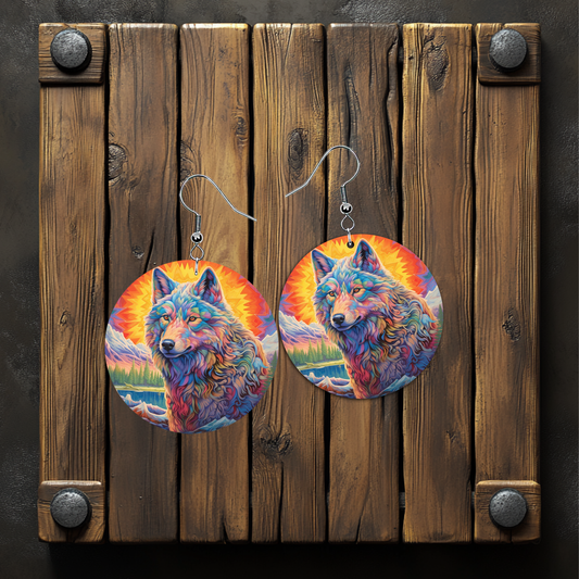 Majestic Wolf Earrings – Lightweight Hypoallergenic Earrings