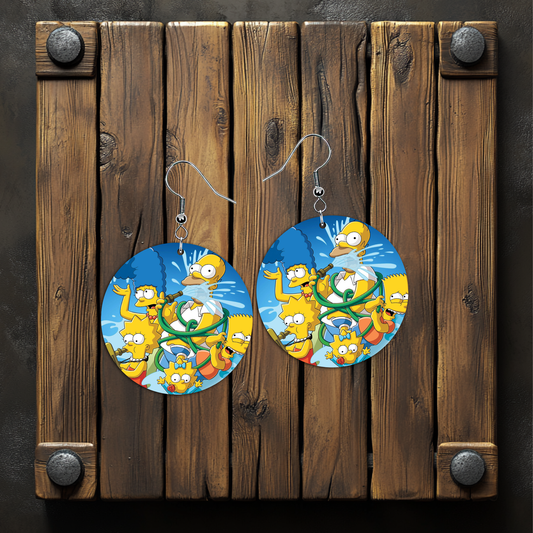 Simpsons Earrings – Lightweight Hypoallergenic Earrings