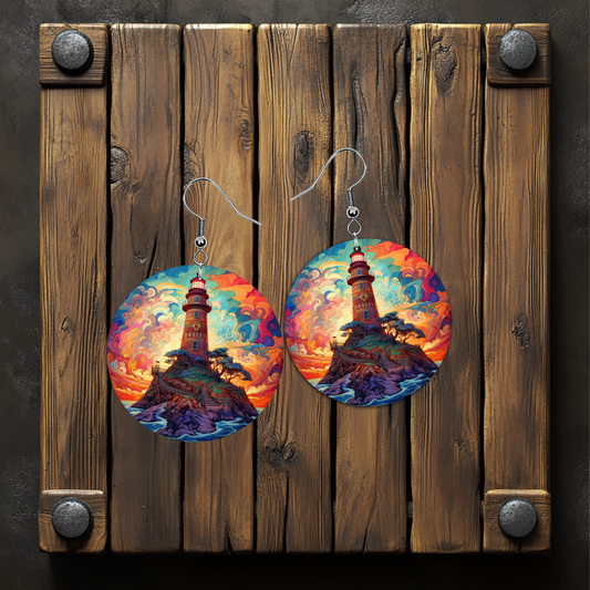 Lighthouse Earrings – Lightweight Hypoallergenic Earrings