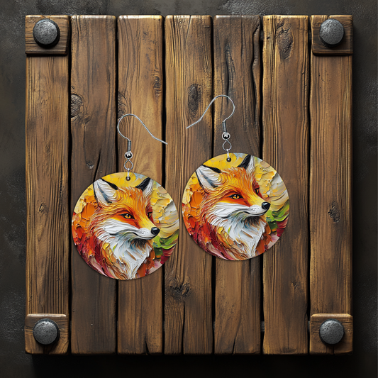 Fox Earrings – Lightweight Hypoallergenic Earrings