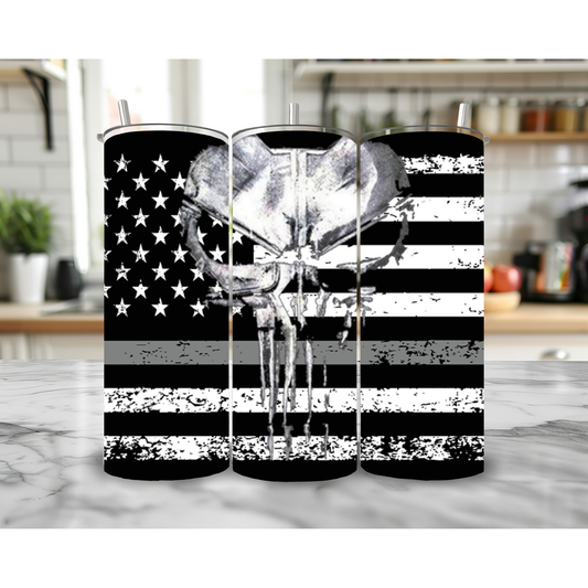 Corrections 20oz Skinny Tumbler – Insulated Stainless Steel with Straws & Brush