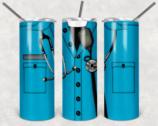 Ems Uniform 20oz Skinny Tumbler – Insulated Stainless Steel with Straws & Brush
