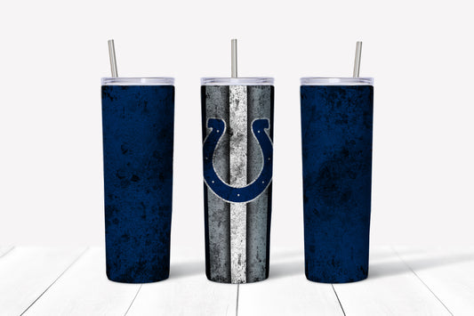 Colt Grudge Style 20oz Skinny Tumbler – Insulated Stainless Steel with Straws & Brush
