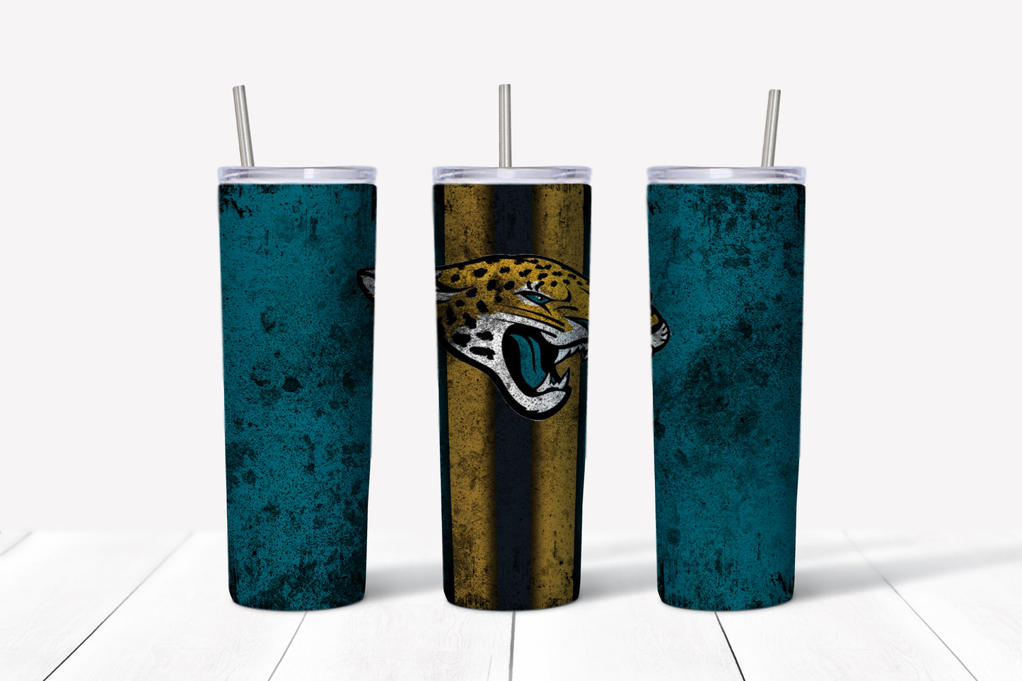 Jaguars Grudge Style 20oz Skinny Tumbler – Insulated Stainless Steel with Straws & Brush