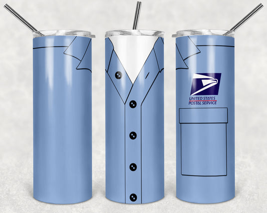 Usps Uniform 20oz Skinny Tumbler – Insulated Stainless Steel with Straws & Brush