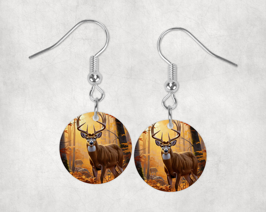 Big Buck Earrings – Lightweight Hypoallergenic Earrings