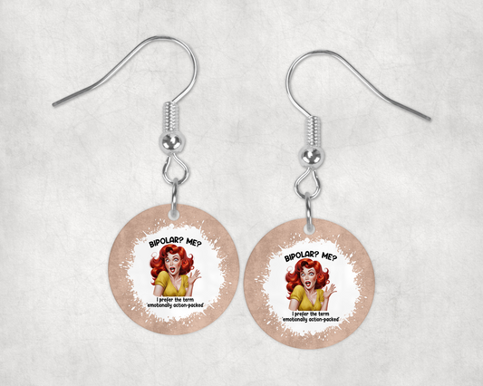 Bipolar Earrings – Lightweight Hypoallergenic Earrings