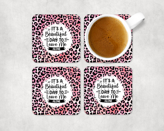 Set Of 4 Coasters Alone – Absorbent Coaster with Non-Slip Backing