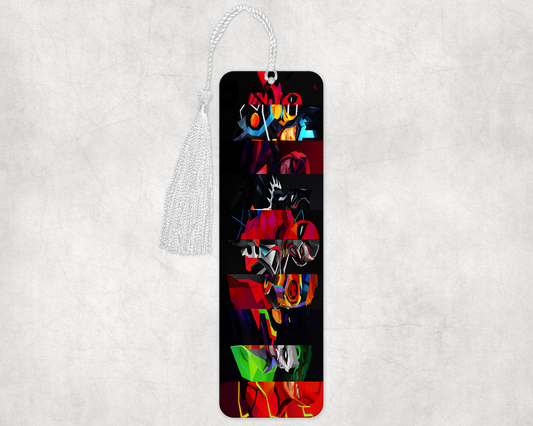 Hero Collage Bookmarker – Durable Laminated Bookmark
