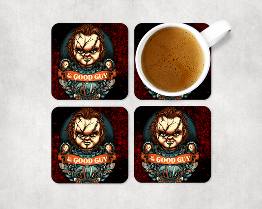Set Of 4 Coasters With Chucky – Absorbent Coaster with Non-Slip Backing