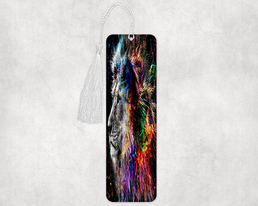 Lion Art Bookmarker – Durable Laminated Bookmark