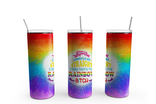 Pride 20oz Skinny Tumbler – Insulated Stainless Steel with Straws & Brush