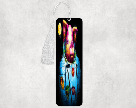 Space Pig Bookmarker – Durable Laminated Bookmark