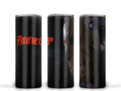 Friday The 13Th 20 Oz Skinny Tumbler 20oz Skinny Tumbler – Insulated Stainless Steel with Straws & Brush