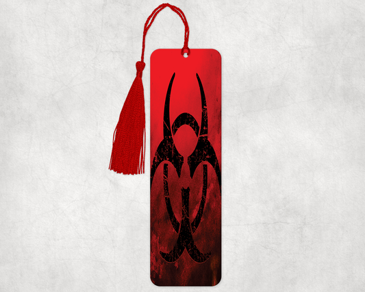 Biohazard Bookmarker – Durable Laminated Bookmark